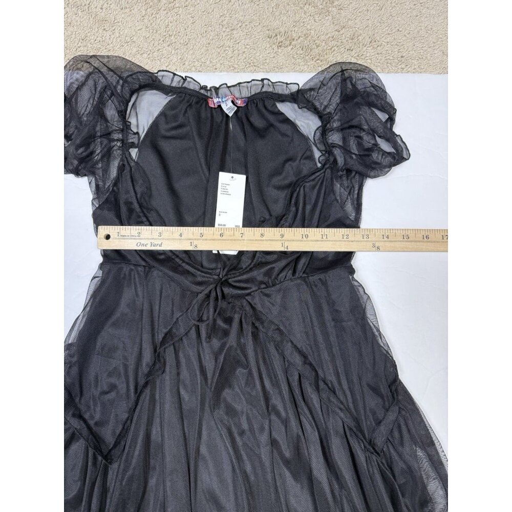 Urban Outfitters Dress Sammy Mesh Mini Dress Sheer Sexy Whimsigoth Romantic NWT - Picture 10 of 12